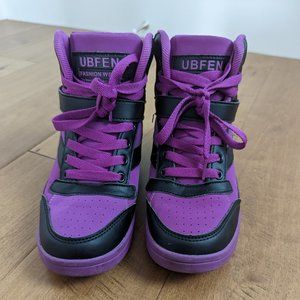 UBFEN Women's Shoes Hidden Wedge Sneakers